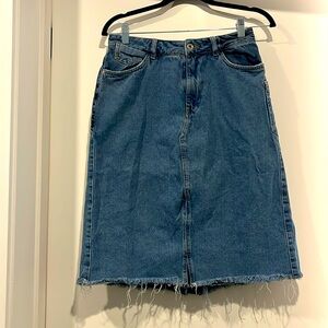 Zara Midi-Denim Skirt